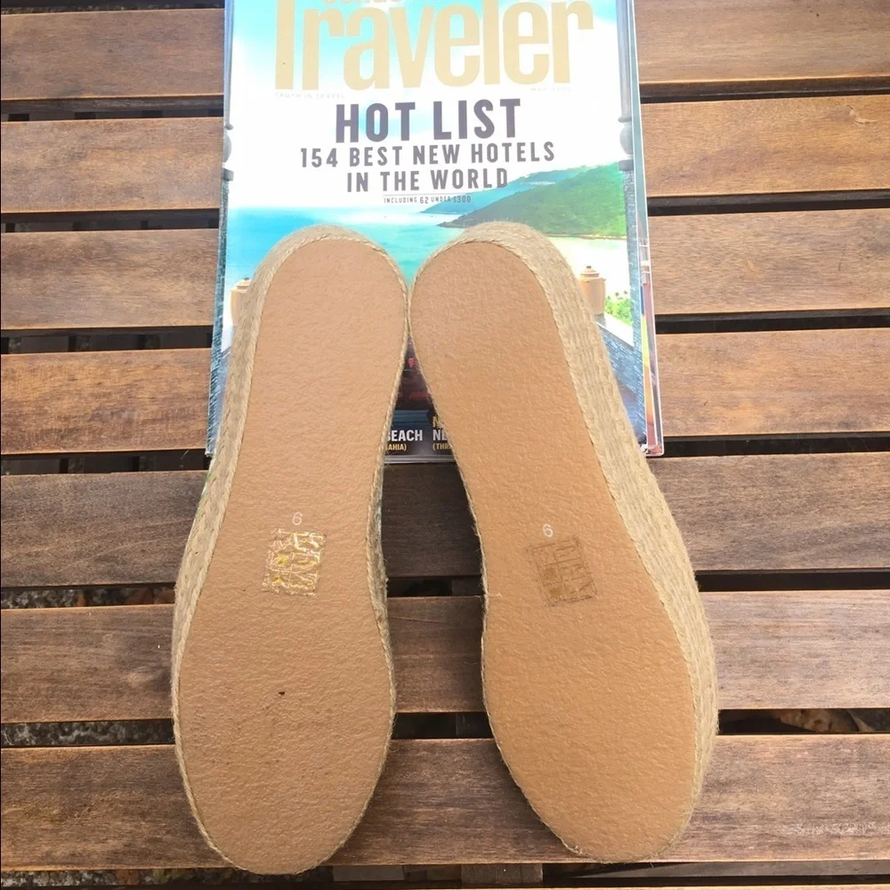 Made in Hell-A green botanical espadrilles, Sz. 9